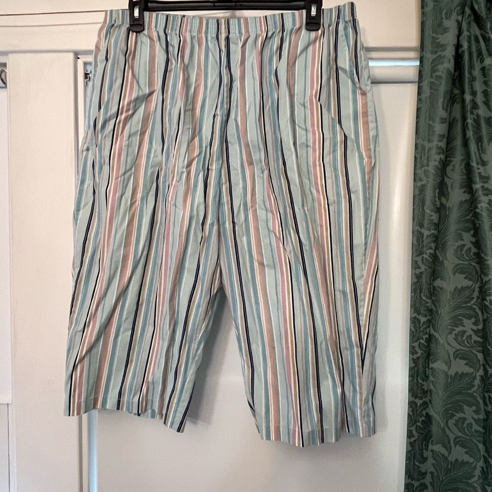 Striped Capris with Pockets